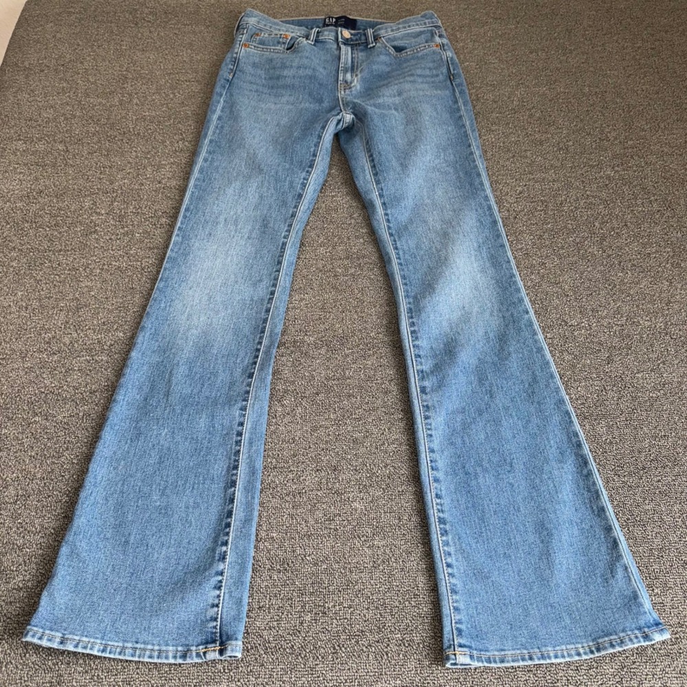 GAP Denim Bootcut Jeans Womens 0/25R Medium Wash Stretch Blue Denim Boho Casual